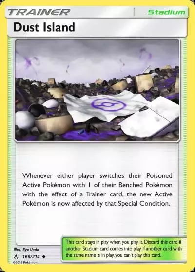 Dust Island 168/214 Unbroken Bonds Pokemon card