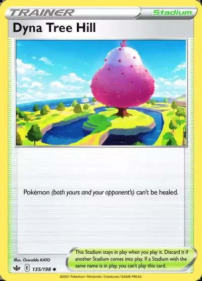 Dyna Tree Hill 135/198 Chilling Reign Pokemon card