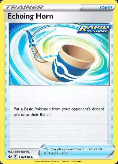 Echoing Horn 136/198 Chilling Reign Pokemon card