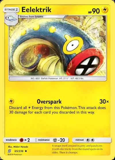 Eelektrik 65/236 Unified Minds Pokemon card