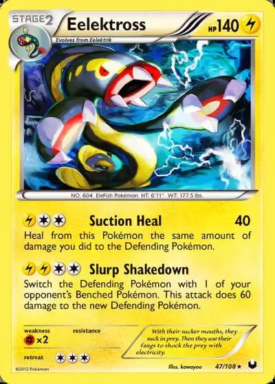 Eelektross 47/108 Dark Explorers Pokemon card