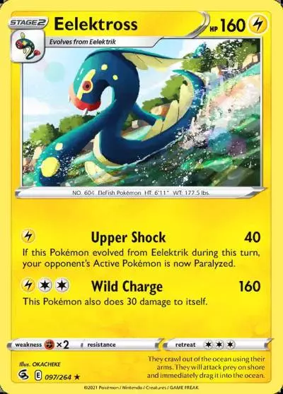 Eelektross 97/264 Fusion Strike Pokemon card