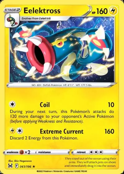 Eelektross 61/196 Lost Origin Pokemon card