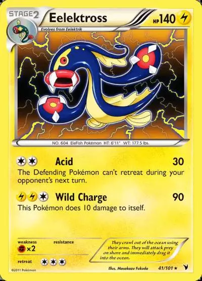Eelektross 41/101 Noble Victories Pokemon card