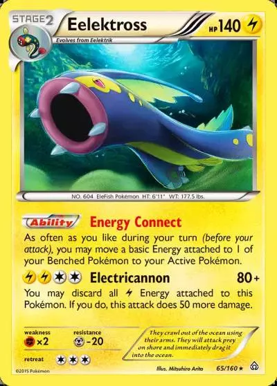 Eelektross 65/160 Primal Clash Pokemon card