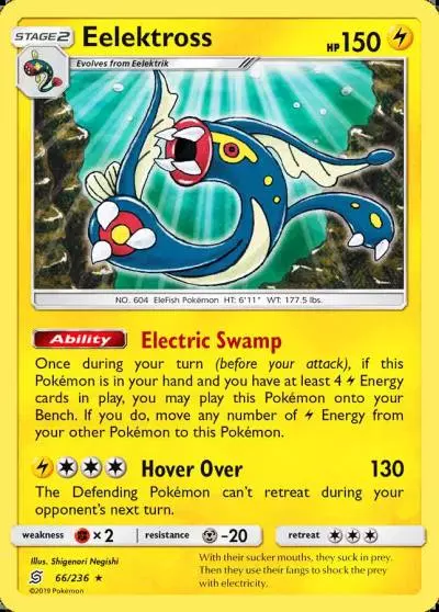 Eelektross 66/236 Unified Minds Pokemon card