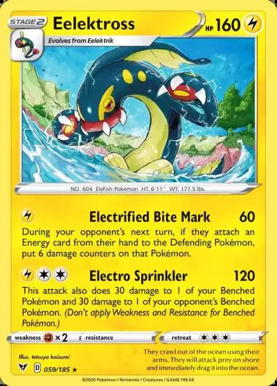 Eelektross 59/185 Vivid Voltage Pokemon card