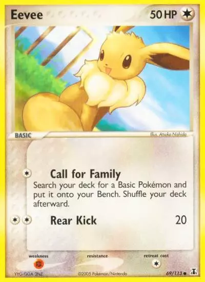 Eevee 69/113 Delta Species Pokemon card