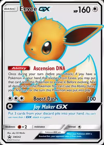 Eevee-GX SM242/248 SM Black Star Promos Pokemon card