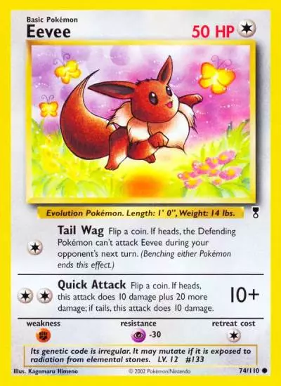 Eevee 74/110 Legendary Collection Pokemon card