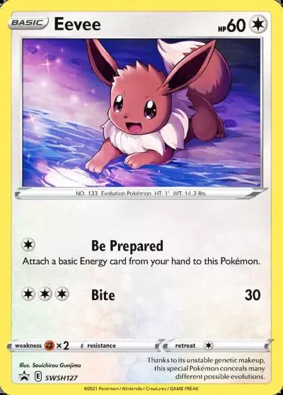 Eevee SWSH127/307 SWSH Black Star Promos Pokemon card
