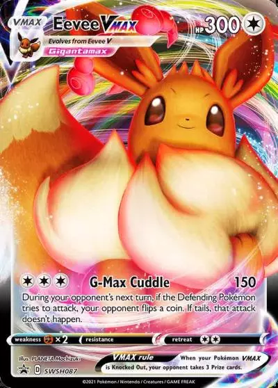Eevee VMAX SWSH087/307 SWSH Black Star Promos Pokemon card