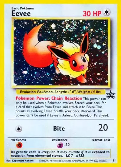 Eevee 11/53 Wizards Black Star Promos Pokemon card