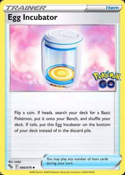 Egg Incubator 66/78 Pokémon GO Pokemon card