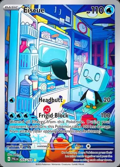 Eiscue 205/193 Paldea Evolved Pokemon card