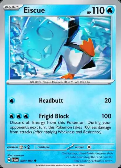 Eiscue 48/193 Paldea Evolved Pokemon card