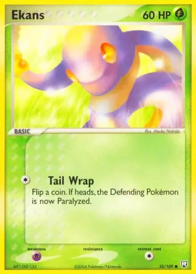Ekans 55/109 Team Rocket Returns Pokemon card