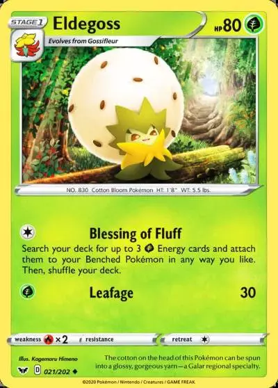 Eldegoss 21/202 Sword & Shield Pokemon card