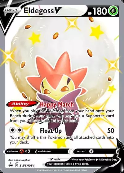 Eldegoss V SWSH084/307 SWSH Black Star Promos Pokemon card
