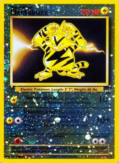 Electabuzz 1/9 Best of Game Pokemon card