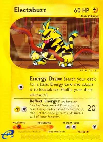 Electabuzz 76/165 Expedition Base Set Pokemon card