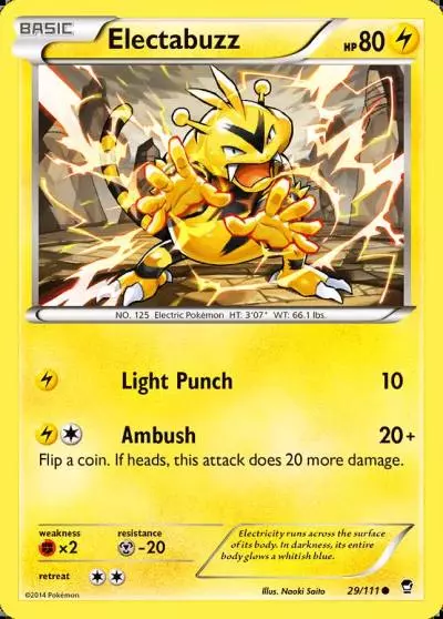Electabuzz 29/111 Furious Fists Pokemon card