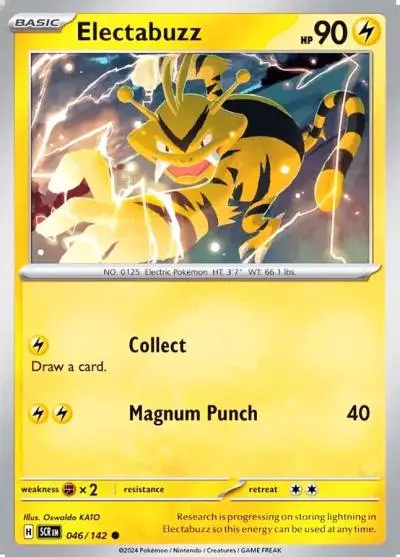 Electabuzz 46/142 Stellar Crown Pokemon card