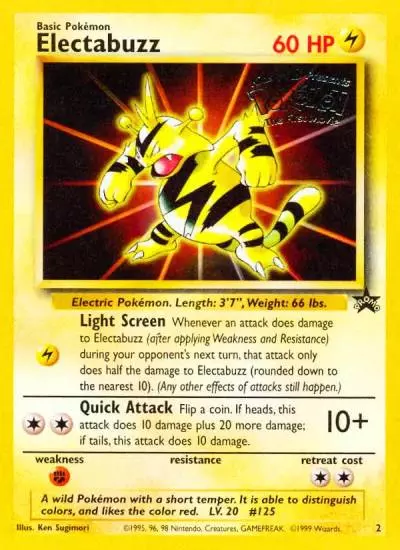 Electabuzz 2/53 Wizards Black Star Promos Pokemon card