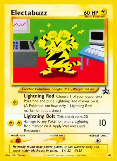 Electabuzz 46/53 Wizards Black Star Promos Pokemon card