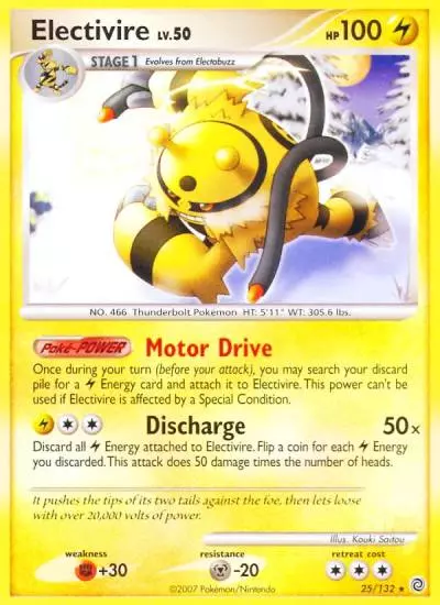 Electivire 25/132 Secret Wonders Pokemon card