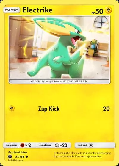 Electrike 51/168 Celestial Storm Pokemon card
