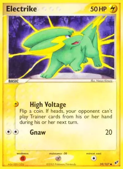 Electrike 59/107 Deoxys Pokemon card