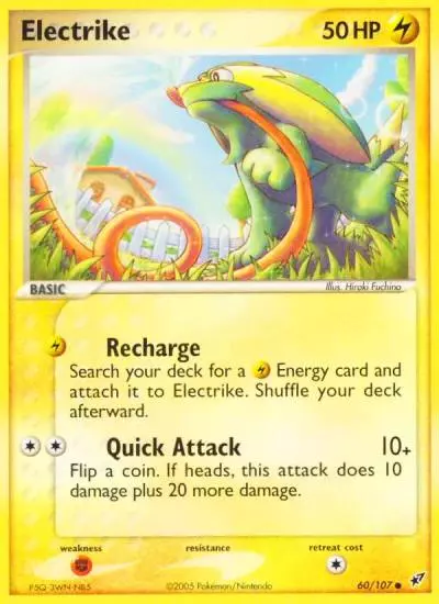 Electrike 60/107 Deoxys Pokemon card