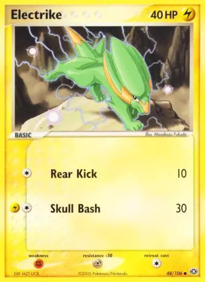 Electrike 48/106 Emerald Pokemon card
