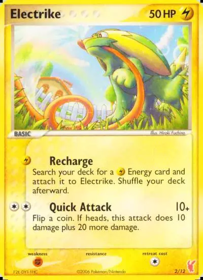 Electrike 2/12 EX Trainer Kit 2 Plusle Pokemon card