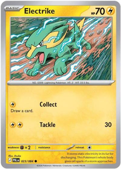 Electrike 23/84 Pitch Black Pokemon card