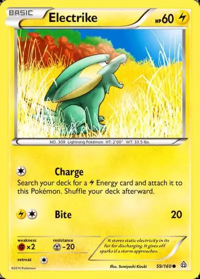 Electrike 59/160 Primal Clash Pokemon card