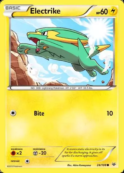 Electrike 24/108 Roaring Skies Pokemon card