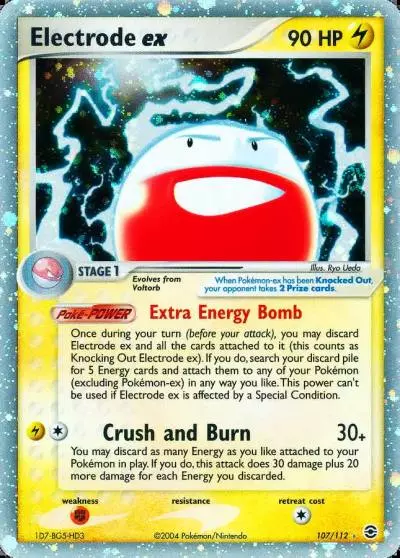 Electrode ex 107/112 FireRed & LeafGreen Pokemon card