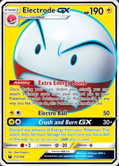 Electrode-GX 155/168 Celestial Storm Pokemon card