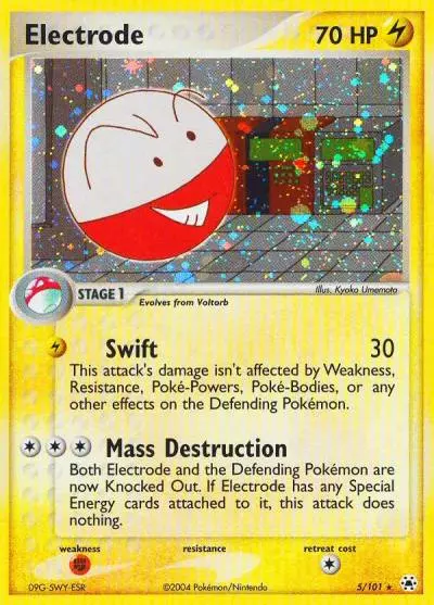 Electrode 5/101 Hidden Legends Pokemon card
