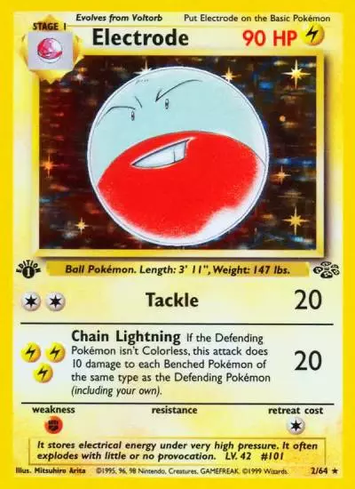 Electrode 2/64 Jungle Pokemon card