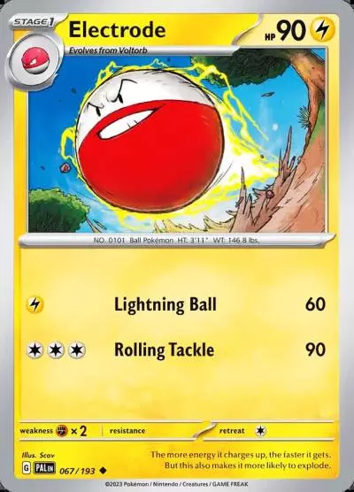 Electrode 67/193 Paldea Evolved Pokemon card