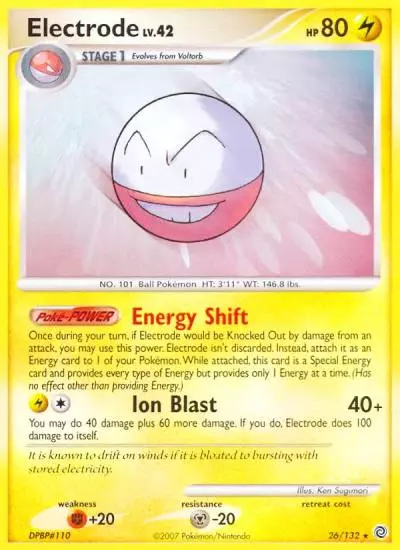 Electrode 26/132 Secret Wonders Pokemon card