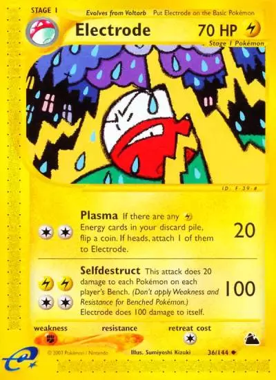 Electrode 36/144 Skyridge Pokemon card
