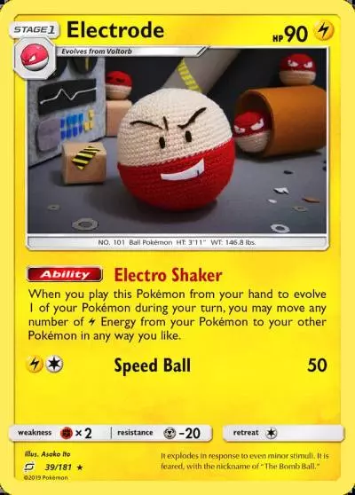 Electrode 39/181 Team Up Pokemon card