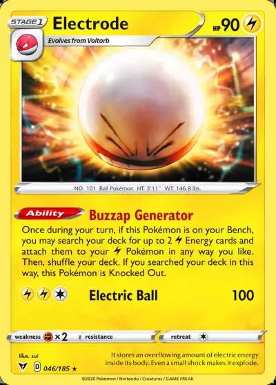 Electrode 46/185 Vivid Voltage Pokemon card