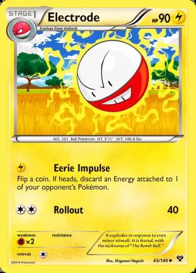 Electrode 45/146 XY Pokemon card