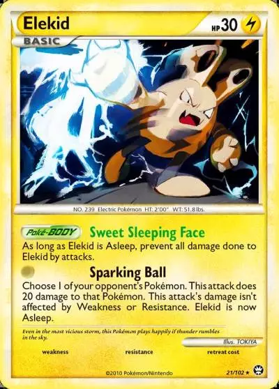 Elekid 21/102 HS—Triumphant Pokemon card