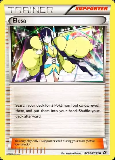 Elesa RC20/113 Legendary Treasures Pokemon card